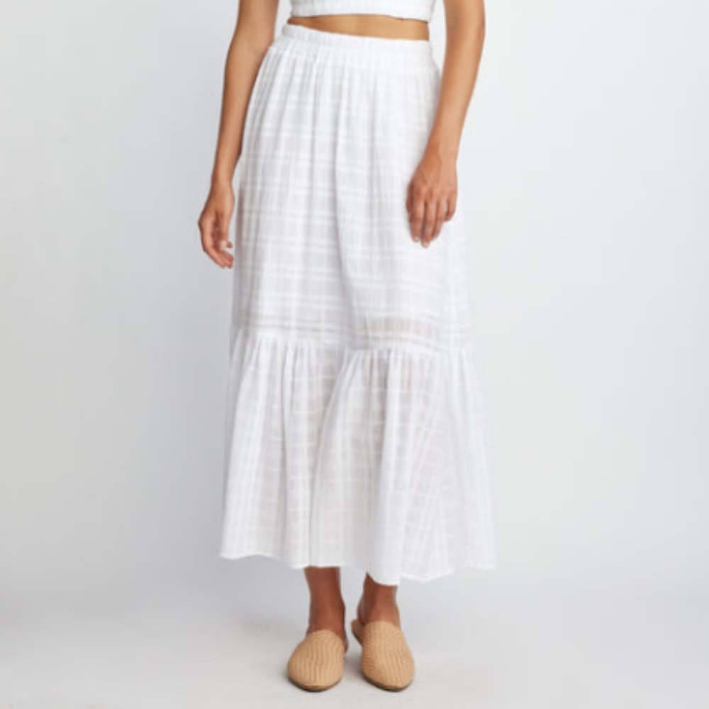 Self Contrast Halsey Maxi skirt